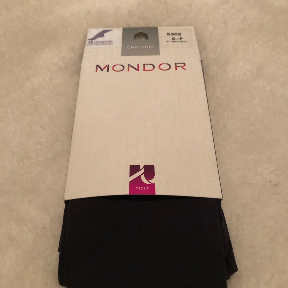 NWT- Mondor Women's Black Hosiery